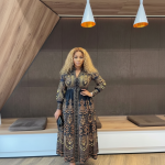 Luxury Royal-Inspired Maxi Dress - Image 2