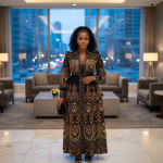 Luxury Royal-Inspired Maxi Dress