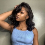 Wear Go Short Loose Wave 6×5 Lace Wig Barrel Curls Glueless Wig Pre Cut Lace 180% Density - Image 4