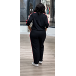 Luxury Black Athleisure Two-Piece Set - Image 3