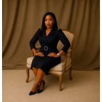 Blazer-Inspired Belted Midi Dress