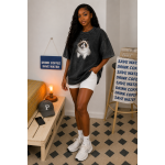 Vintage Wash Oversized Graphic T-Shirt - Image 4