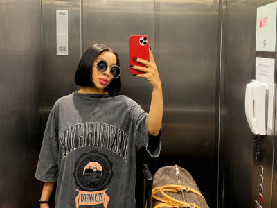 Vintage Wash Oversized Graphic T-Shirt - Image 3