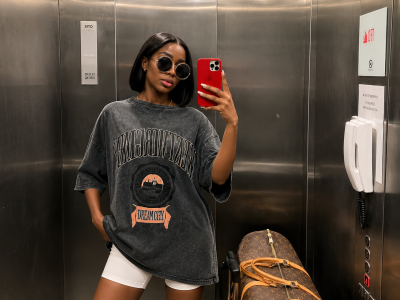 Vintage Wash Oversized Graphic T-Shirt - Image 2