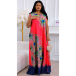 Peacock Print Maxi Dress - Image 2