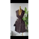 Elegant Pleated Blazer Dress - Image 3