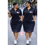 Women's Casual Hooded Midi Dress - Image 2