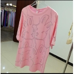 Sparkly Bunny Graphic Oversized T-Shirt - Image 4