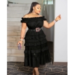 Off-Shoulder Ruffle Maxi Dress - Image 3
