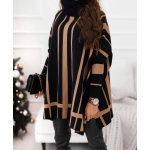 Elegant Striped Knit Sweater Tunic Set - Image 3