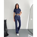 Cropped Top Athleisure Two-Piece Set - Image 2